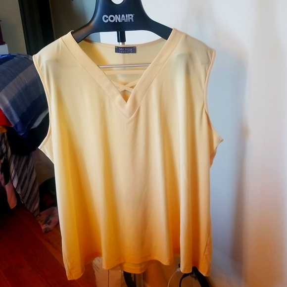 Mr Max Yellow Tank Top 3X - Picture 1 of 6